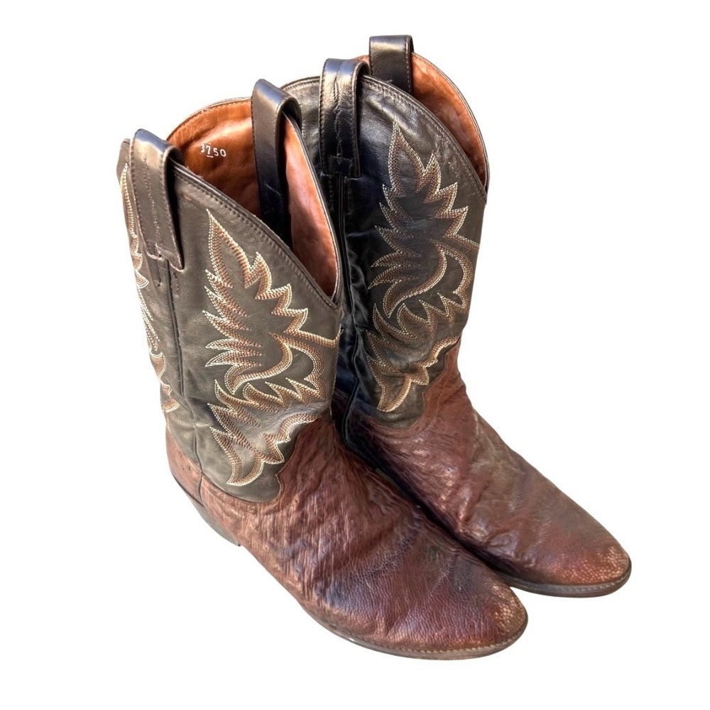 Red Ranch Men's Western Leather Boots Size 9 1/2